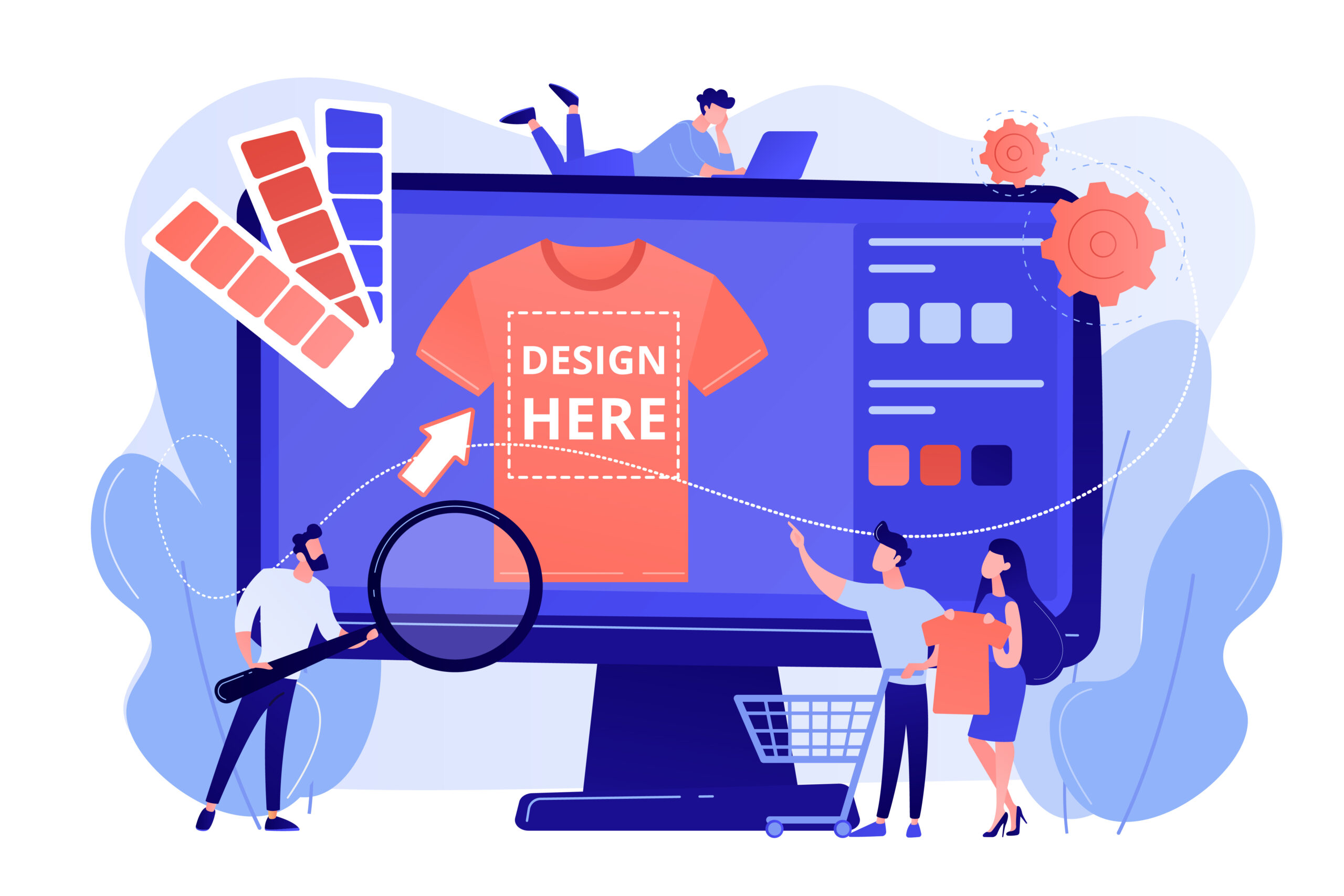 Merch clothing concept vector illustration Top Free Photo Editor & Banner Maker | 100K+ Graphic Designs