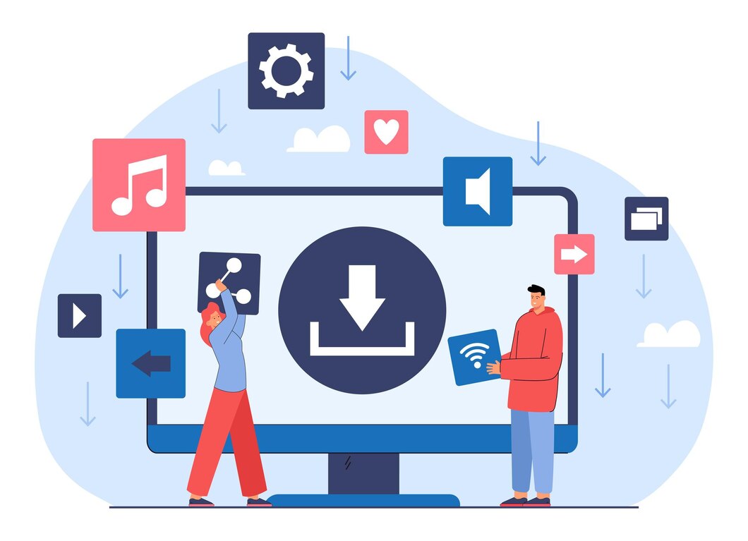 download-button-computer-screen-people-transferring-files-uploading-digital-data-videos-films-music-documents-flat-vector-illustration-multimedia-piracy-internet-concept-banner_74855-22452 Top Free Photo Editor & Banner Maker | 100K+ Graphic Designs