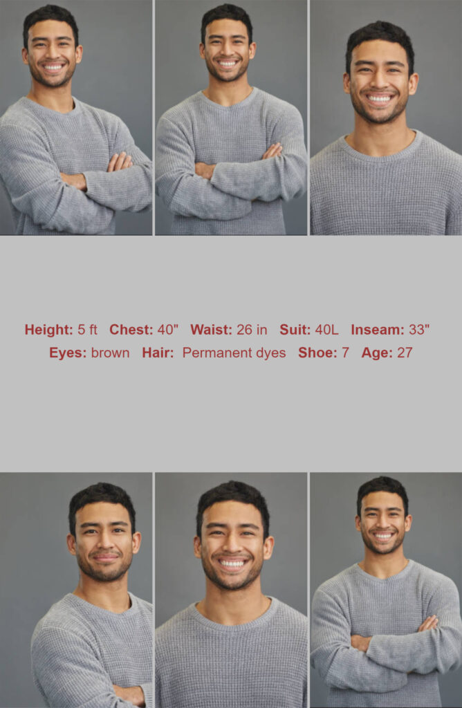 Comp Card Examples Male Elite Compcard Templates for Male Models: Stand Out
