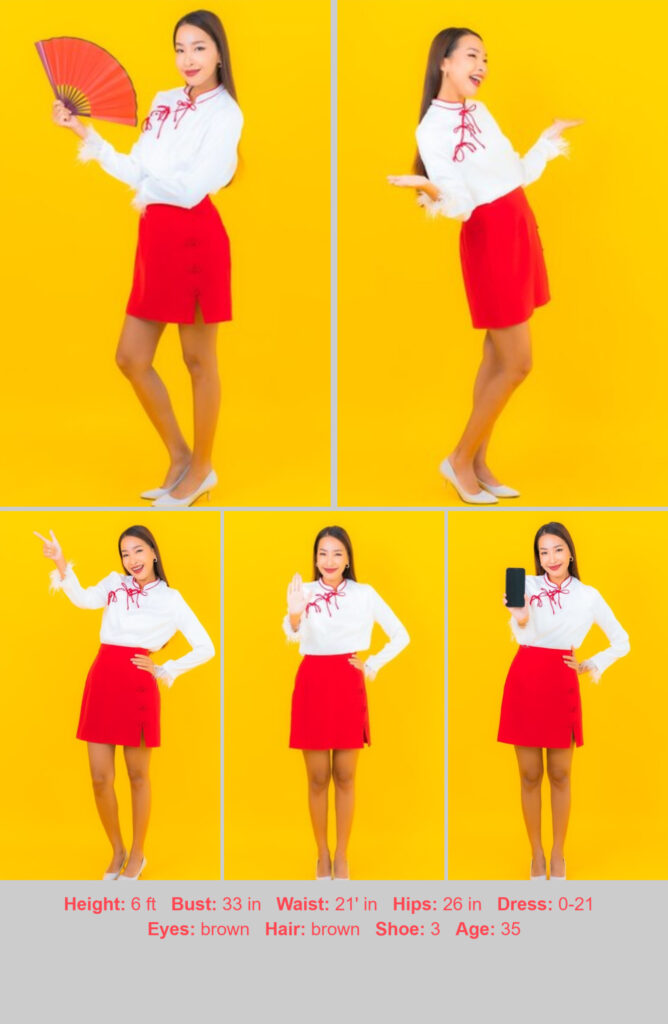 Bold and Beautiful: Premium Compcard Template for Female Models