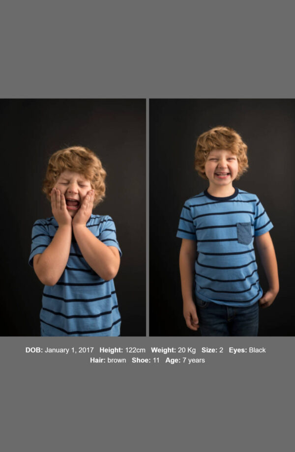 Comp Card examples 7 Comp Card examples