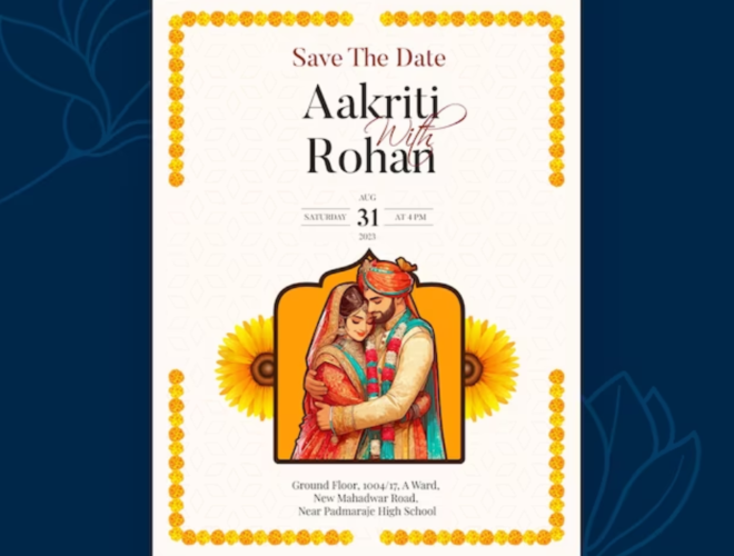 Easy Griha Pravesh Invitation Editing with ZiBfY's Online Tools