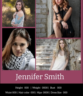 Key Features of an Impactful Female Model Comp Card