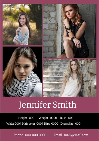 Key Features of an Impactful Female Model Comp Card